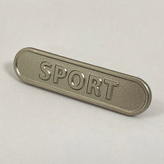 Silver Sport Bar Badge **SALE ITEM - 50% OFF**