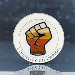 Diversity Champion Round Badge **SALE ITEM - 20% OFF**