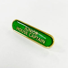 Green Junior House Captain Bar Badge **SALE ITEM - 50% OFF**