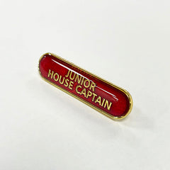 Red Junior House Captain Bar Badge **SALE ITEM - 50% OFF**