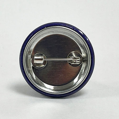 PLAIN BLUE/PURPLE PLASTIC BUTTON BADGE (PACK OF 25) WITH METAL BACK **SALE ITEM**