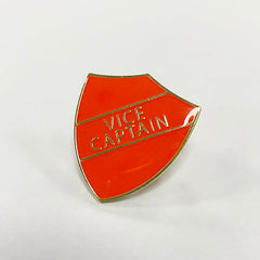 Orange Vice Captain Shield Badge **SALE ITEM - 50% OFF**