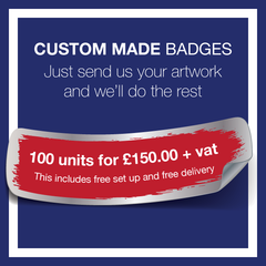 3. Custom Made Badges (100 Units) by School Badges UK