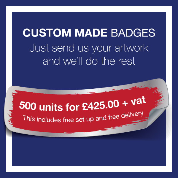 6. Custom Made Badges (1000 Units) by School Badges UK