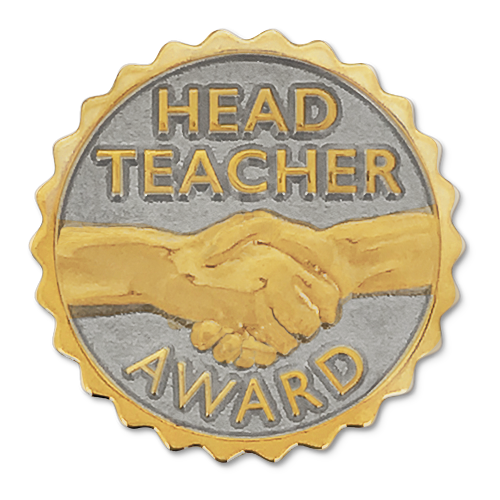 Head Teacher Award Badge by School Badges UK