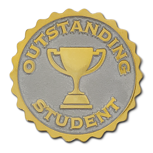 Outstanding Student Badge by School Badges UK
