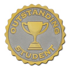 Outstanding Student Badge by School Badges UK
