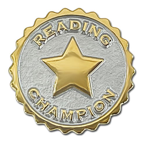 Reading Champion Badge by School Badges UK