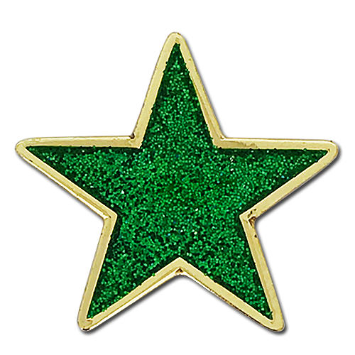 Glitter Star Badge by School Badges UK