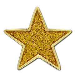 Glitter Star Badge by School Badges UK