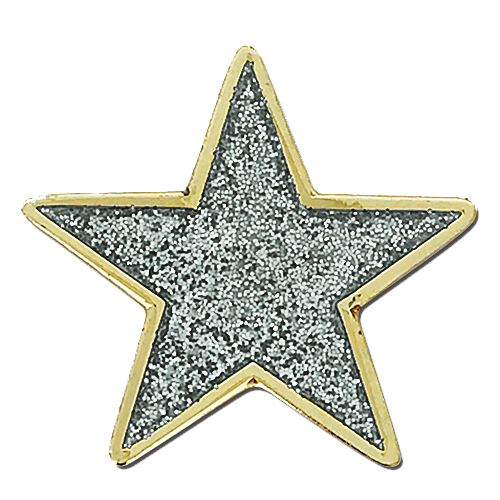 Glitter Star Badge by School Badges UK