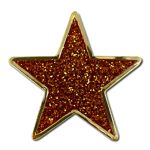 Glitter Star Badge by School Badges UK