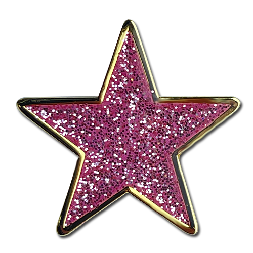 Glitter Star Badge by School Badges UK