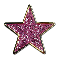 Glitter Star Badge by School Badges UK