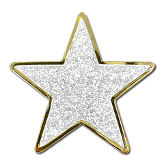 Glitter Star Badge by School Badges UK