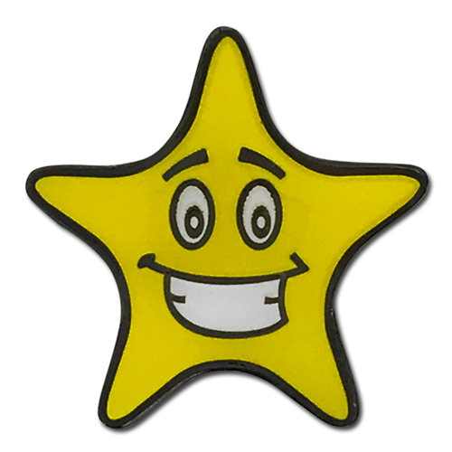 Smiley Star Badge by School Badges UK