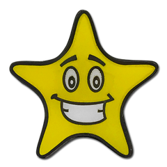 Smiley Star Badge by School Badges UK