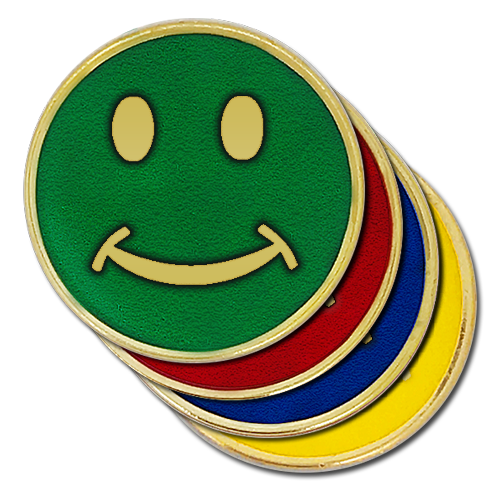 Smiley Round Badge by School Badges UK