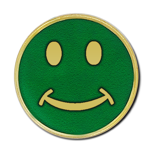 Smiley Round Badge by School Badges UK