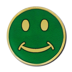 Smiley Round Badge by School Badges UK