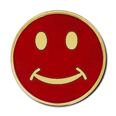 Smiley Round Badge by School Badges UK