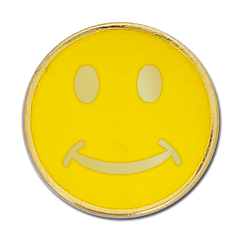 Smiley Round Badge by School Badges UK