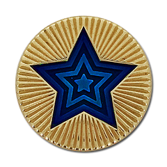 Round Star Badge by School Badges UK