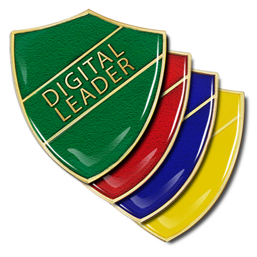 Digital Leader Shield Badge by School Badges UK