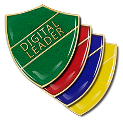 Digital Leader Shield Badge by School Badges UK