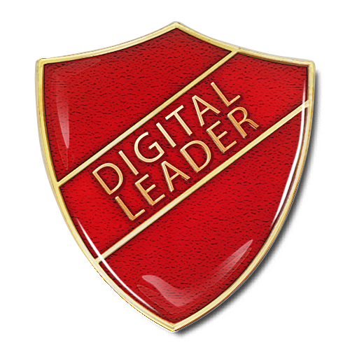 Digital Leader Shield Badge by School Badges UK