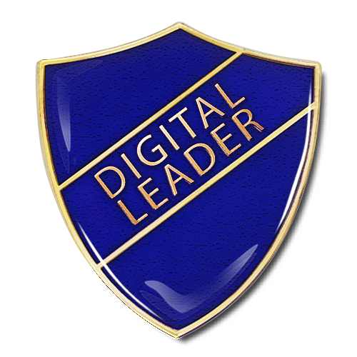 Digital Leader Shield Badge by School Badges UK