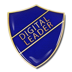 Digital Leader Shield Badge by School Badges UK