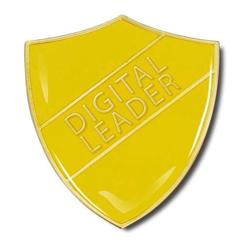 Digital Leader Shield Badge by School Badges UK
