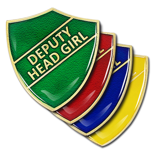 Deputy Head Girl Shield Badge by School Badges UK