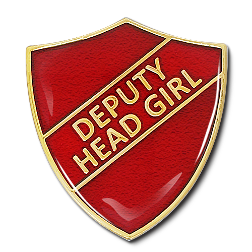 Deputy Head Girl Shield Badge by School Badges UK