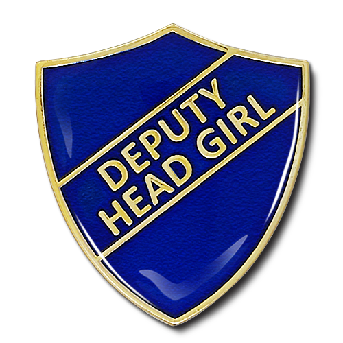 Deputy Head Girl Shield Badge by School Badges UK