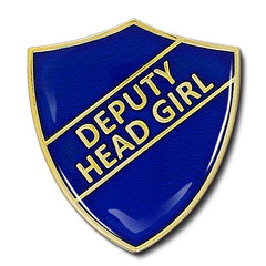 Deputy Head Girl Shield Badge by School Badges UK