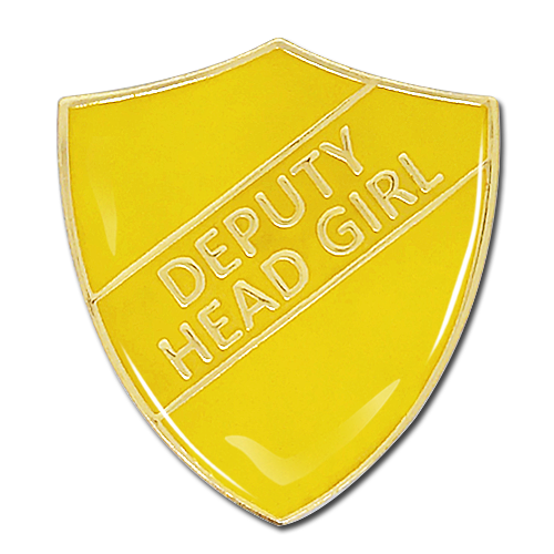 Deputy Head Girl Shield Badge by School Badges UK