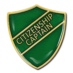 Citizenship Captain Shield Badge by School Badges UK