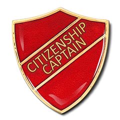 Citizenship Captain Shield Badge by School Badges UK