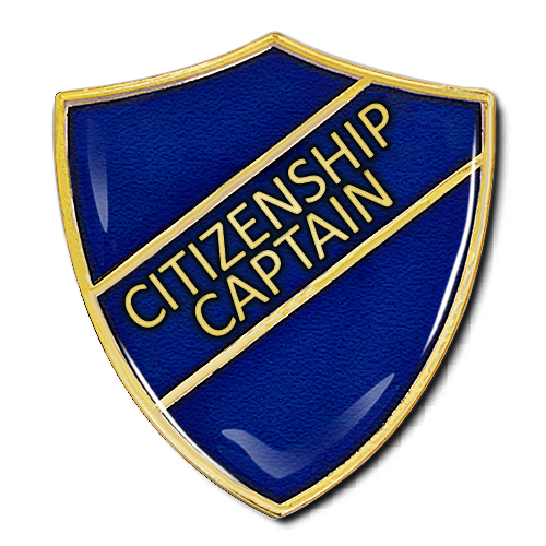 Citizenship Captain Shield Badge by School Badges UK