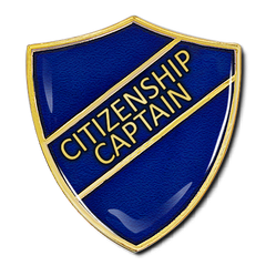 Citizenship Captain Shield Badge by School Badges UK