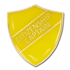 Citizenship Captain Shield Badge by School Badges UK