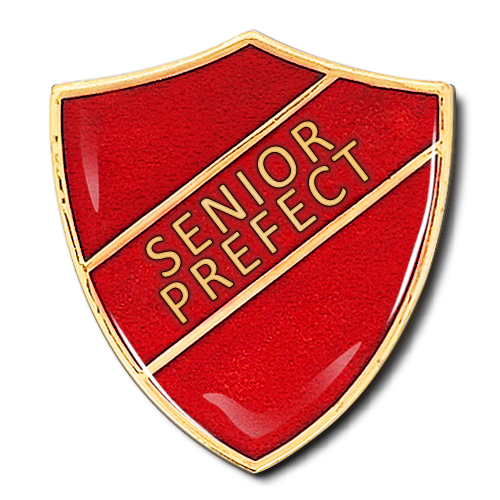 Senior Prefect Shield Badge by School Badges UK