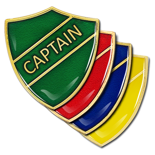Captain Shield Badge by School Badges UK