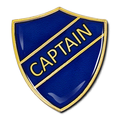 Captain Shield Badge by School Badges UK