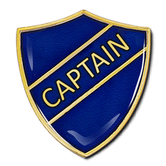 Captain Shield Badge by School Badges UK
