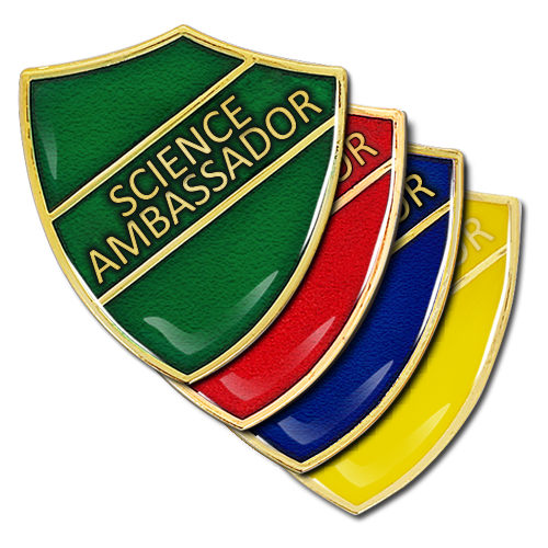 Science Ambassador Shield Badge by School Badges UK