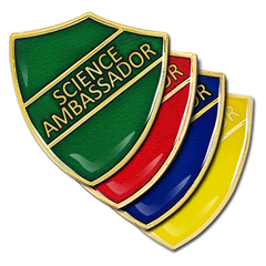 Science Ambassador Shield Badge by School Badges UK