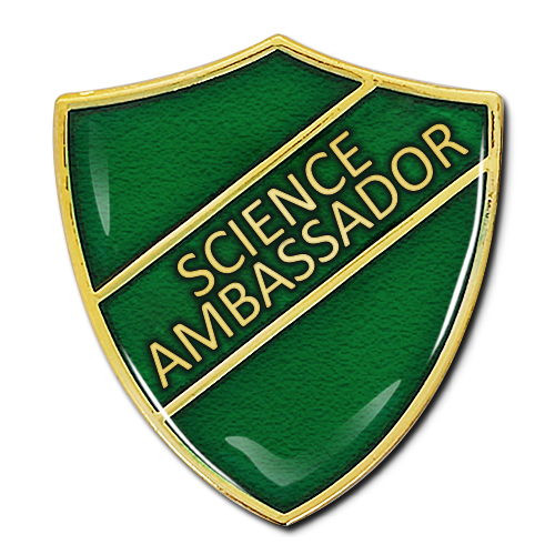 Science Ambassador Shield Badge by School Badges UK